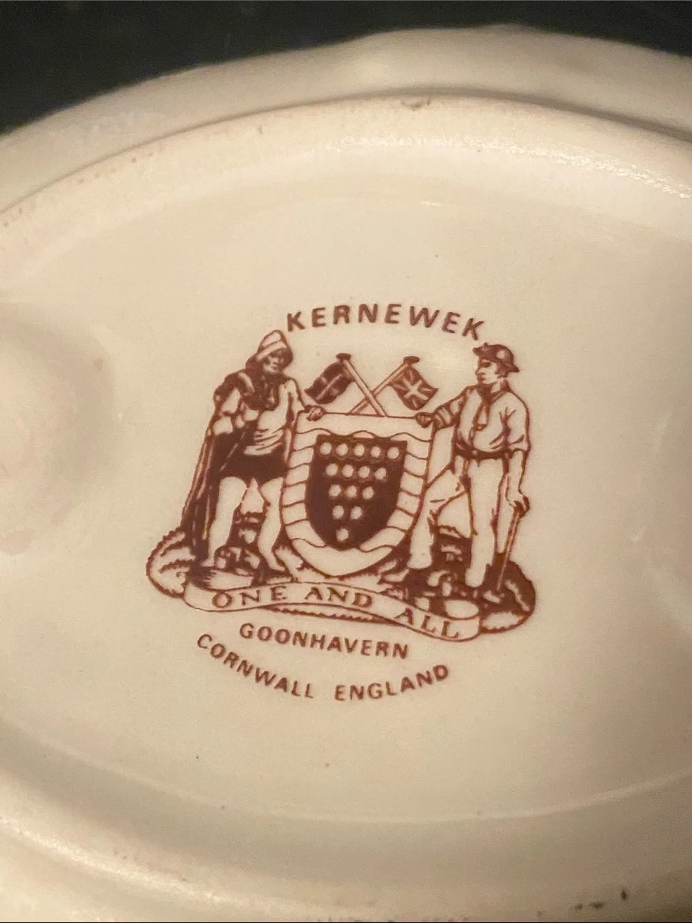 Kernewek Cornwall England Floral Ceramic Soap Dish